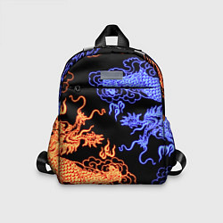 Детский рюкзак Парящие неоновые драконы