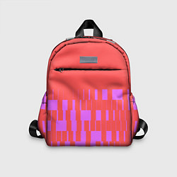 Детский рюкзак Паттерн в стиле модерн розовый, цвет: 3D-принт