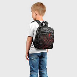 Детский рюкзак Взрыв объемных плит, цвет: 3D-принт — фото 2