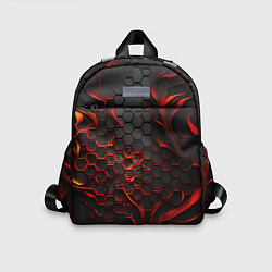 Детский рюкзак Объемные огненные плитки, цвет: 3D-принт