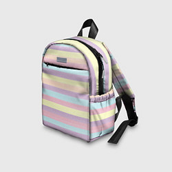 Детский рюкзак Пастельные линии - текстура свитера, цвет: 3D-принт — фото 2