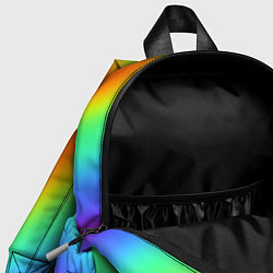 Детский рюкзак Сердце - радужный градиент, цвет: 3D-принт — фото 2