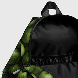 Детский рюкзак Сочная текстура из зеленых яблок, цвет: 3D-принт — фото 2