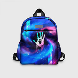 Детский рюкзак Death Stranding неоновый космос, цвет: 3D-принт
