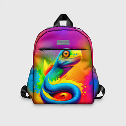 Детский рюкзак Змейка в красках, цвет: 3D-принт