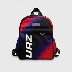 Детский рюкзак UAZ красный карбон, цвет: 3D-принт