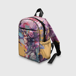 Детский рюкзак Киберлетчица в цветах - Хуф и Ся, цвет: 3D-принт — фото 2