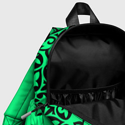 Детский рюкзак Мандала на неоновом кислотном цвете, цвет: 3D-принт — фото 2