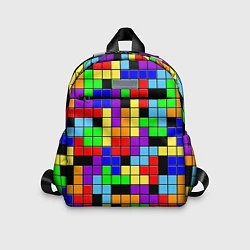 Детский рюкзак Тетрис цветные блоки, цвет: 3D-принт