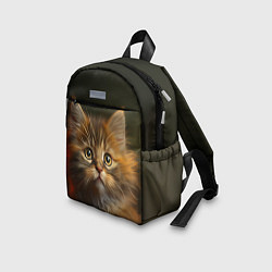 Детский рюкзак Пушистый рыжий котенок, цвет: 3D-принт — фото 2