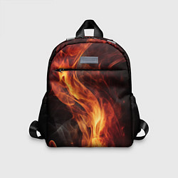 Детский рюкзак Языки пламени: арт нейросети, цвет: 3D-принт