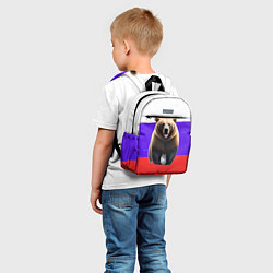Детский рюкзак Медведь на флаге, цвет: 3D-принт — фото 2