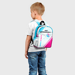 Детский рюкзак Angels of Death neon gradient style: надпись, симв, цвет: 3D-принт — фото 2