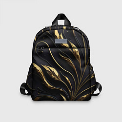 Детский рюкзак Золотой орнамент на черном