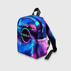 Детский рюкзак Nissan неоновый космос, цвет: 3D-принт — фото 2