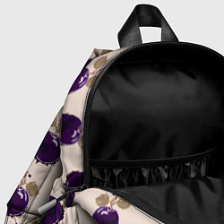 Детский рюкзак Слива с листьями - пиксель арт, цвет: 3D-принт — фото 2