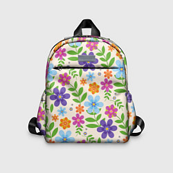 Детский рюкзак Цветочное царство, цвет: 3D-принт