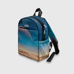 Детский рюкзак Пустыня и очертания планеты, цвет: 3D-принт — фото 2