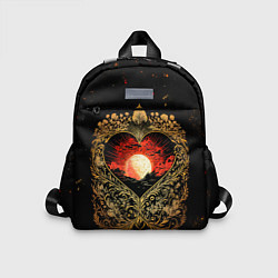 Детский рюкзак Закат в сердце - нейросеть, цвет: 3D-принт