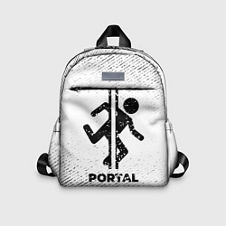 Детский рюкзак Portal с потертостями на светлом фоне, цвет: 3D-принт