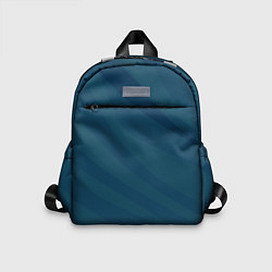 Детский рюкзак Сине-зеленый плавные полосы, цвет: 3D-принт
