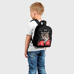 Детский рюкзак Cat boxing, цвет: 3D-принт — фото 2