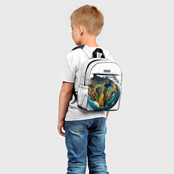 Детский рюкзак Планета с одним островом, цвет: 3D-принт — фото 2