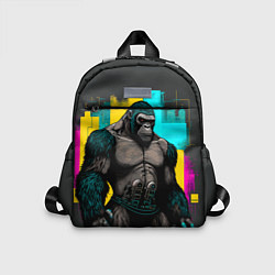 Детский рюкзак Киберпанк-горилла, цвет: 3D-принт