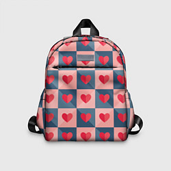 Детский рюкзак Pettern hearts, цвет: 3D-принт