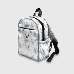 Детский рюкзак Плюшевый белый медведь, цвет: 3D-принт — фото 2