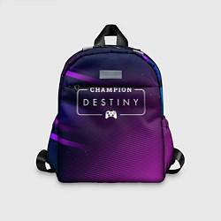 Детский рюкзак Destiny gaming champion: рамка с лого и джойстиком, цвет: 3D-принт