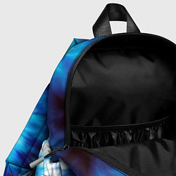 Детский рюкзак Тай-дай бело-синий круг, цвет: 3D-принт — фото 2