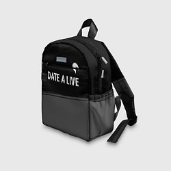Детский рюкзак Date A Live glitch на темном фоне: символ сверху, цвет: 3D-принт — фото 2