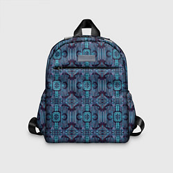 Детский рюкзак Сине-фиолетовый киберпанк, цвет: 3D-принт