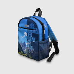 Детский рюкзак Перечень гор России, цвет: 3D-принт — фото 2