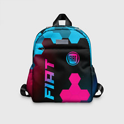 Детский рюкзак Fiat - neon gradient: надпись, символ, цвет: 3D-принт