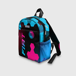 Детский рюкзак Fiat - neon gradient: надпись, символ, цвет: 3D-принт — фото 2