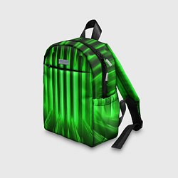 Детский рюкзак Зеленые неоновый световой фон, цвет: 3D-принт — фото 2