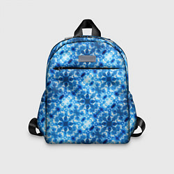Детский рюкзак Светящиеся голубые цветочки, цвет: 3D-принт