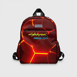 Детский рюкзак Киберпанк призрачная свобода красный неон, цвет: 3D-принт