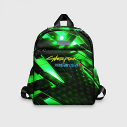 Детский рюкзак Cyberpunk 2077 phantom liberty neon green