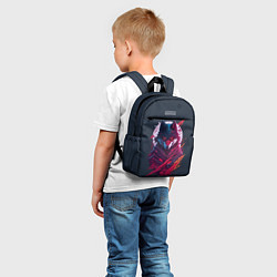 Детский рюкзак Лис ниндзя от нейросети, цвет: 3D-принт — фото 2