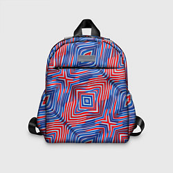 Детский рюкзак Красно-синие абстрактные полосы