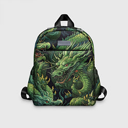 Детский рюкзак Зеленые драконы: арт нейросети