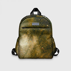 Детский рюкзак Золотистый туман и краски, цвет: 3D-принт