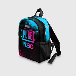 Детский рюкзак PUBG - neon gradient, цвет: 3D-принт — фото 2