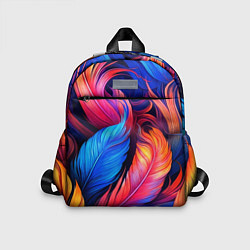 Детский рюкзак Экзотические перья, цвет: 3D-принт