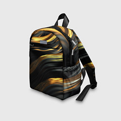Детский рюкзак Золотистые волны, цвет: 3D-принт — фото 2