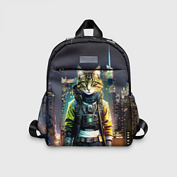Детский рюкзак Cool cat in New York city at night, цвет: 3D-принт