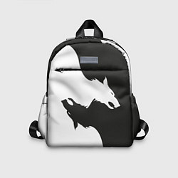 Детский рюкзак Волк инь ян, цвет: 3D-принт